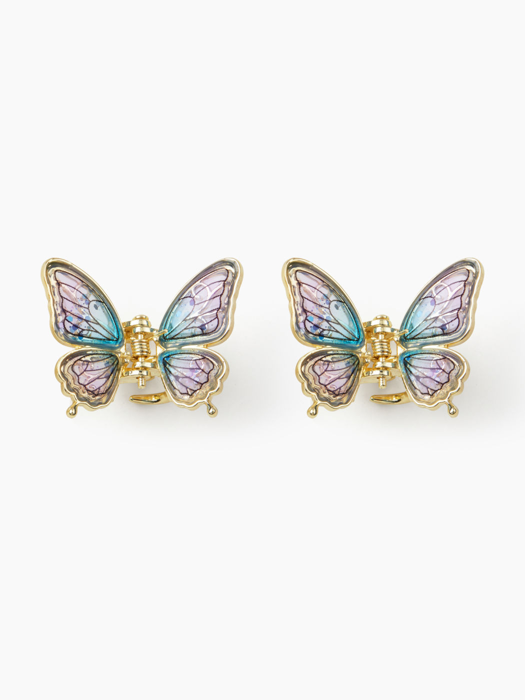 2PCS BUTTERFLY HAIR CLAWS