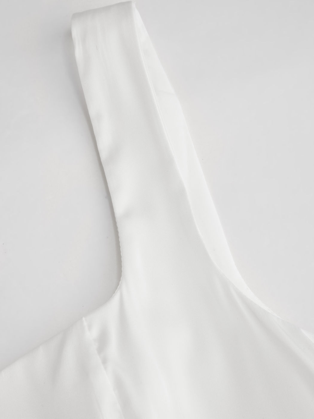 Satin Square Neck Solid Ruffle Knotted Mini Dress