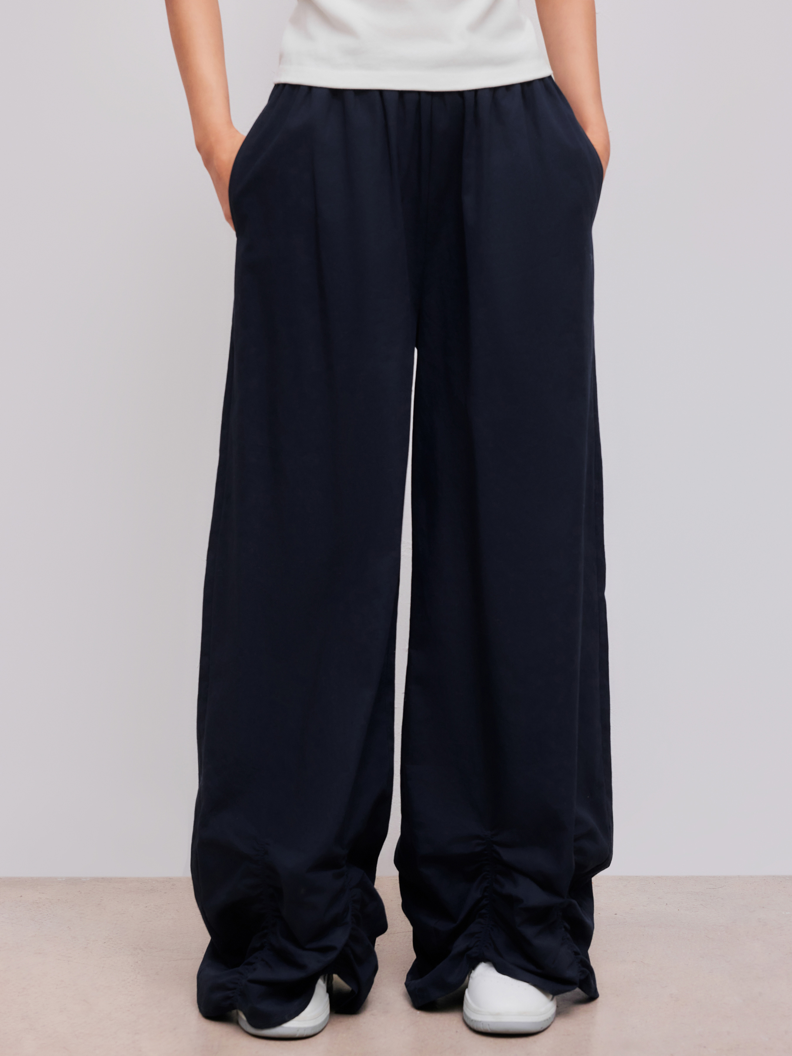 【INCHANT ME】[unisex] Regular Cotton Wide Pants RJC405GD Unisex - Cotton Poplin Wide Leg Pant – Los Angeles