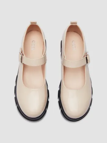 BOWKNOT CHUNKY HEELED LOAFERS