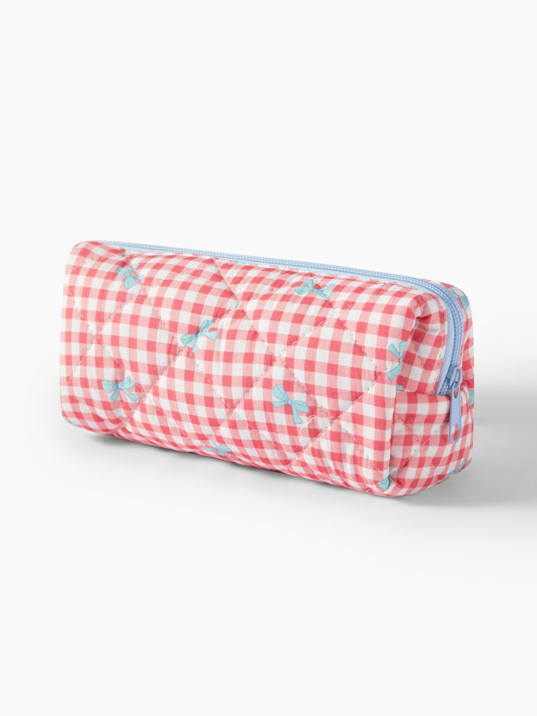 BOWKNOT PLAID PENCIL CASE
