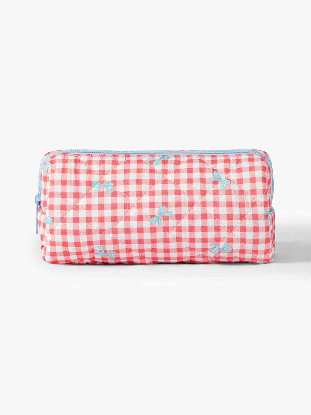 BOWKNOT PLAID PENCIL CASE