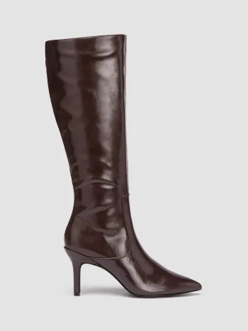 Spitztoe Stiletto Kniehohe Stiefel