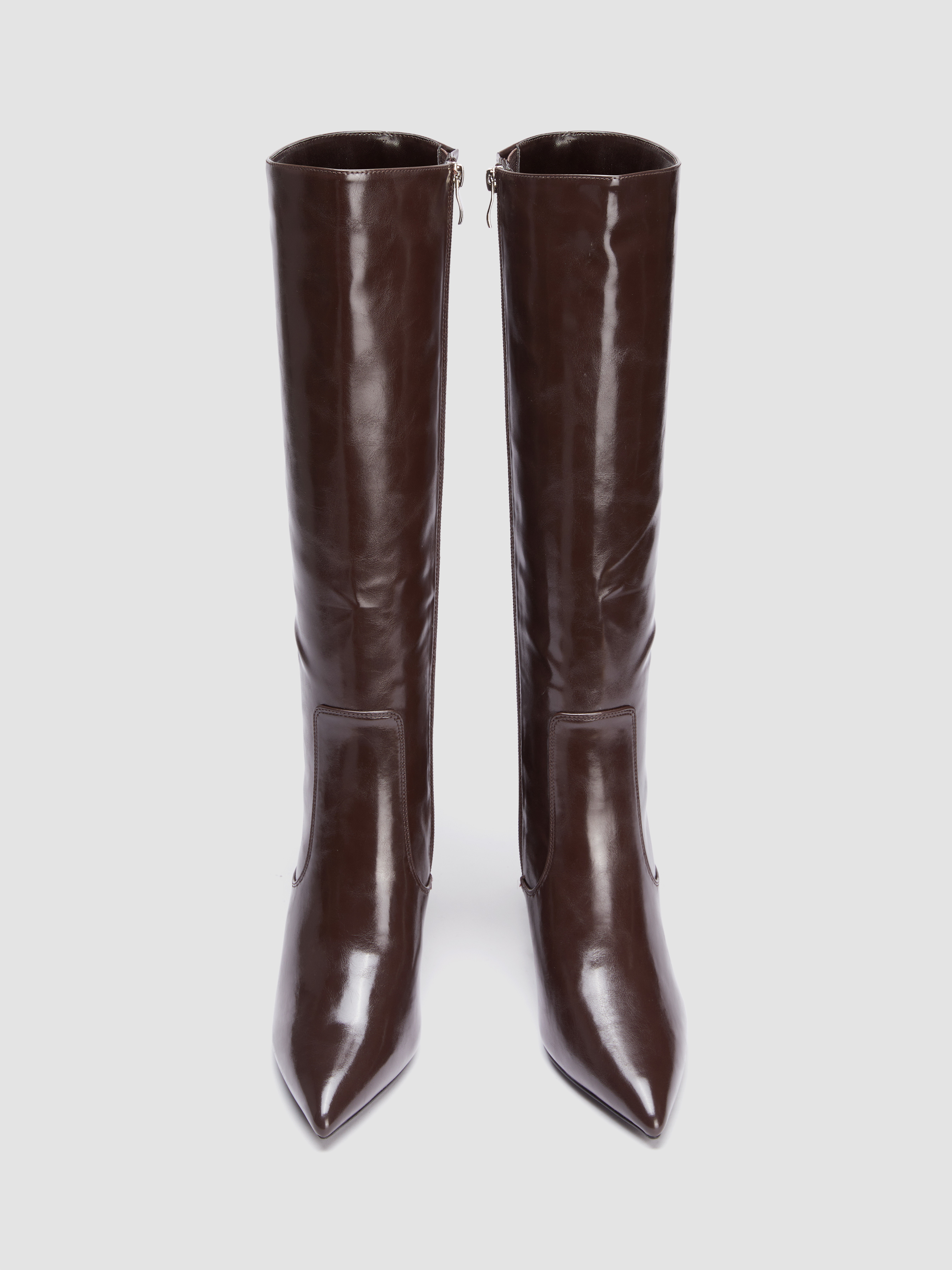 POINTED TOE STILETTO KNEE HIGH BOOTS