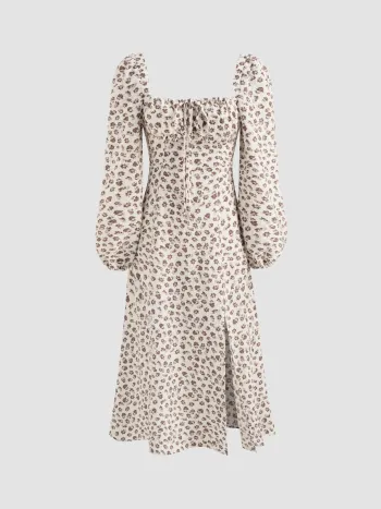 Boat Neck Ruched Bell Sleeve Maxi Dress