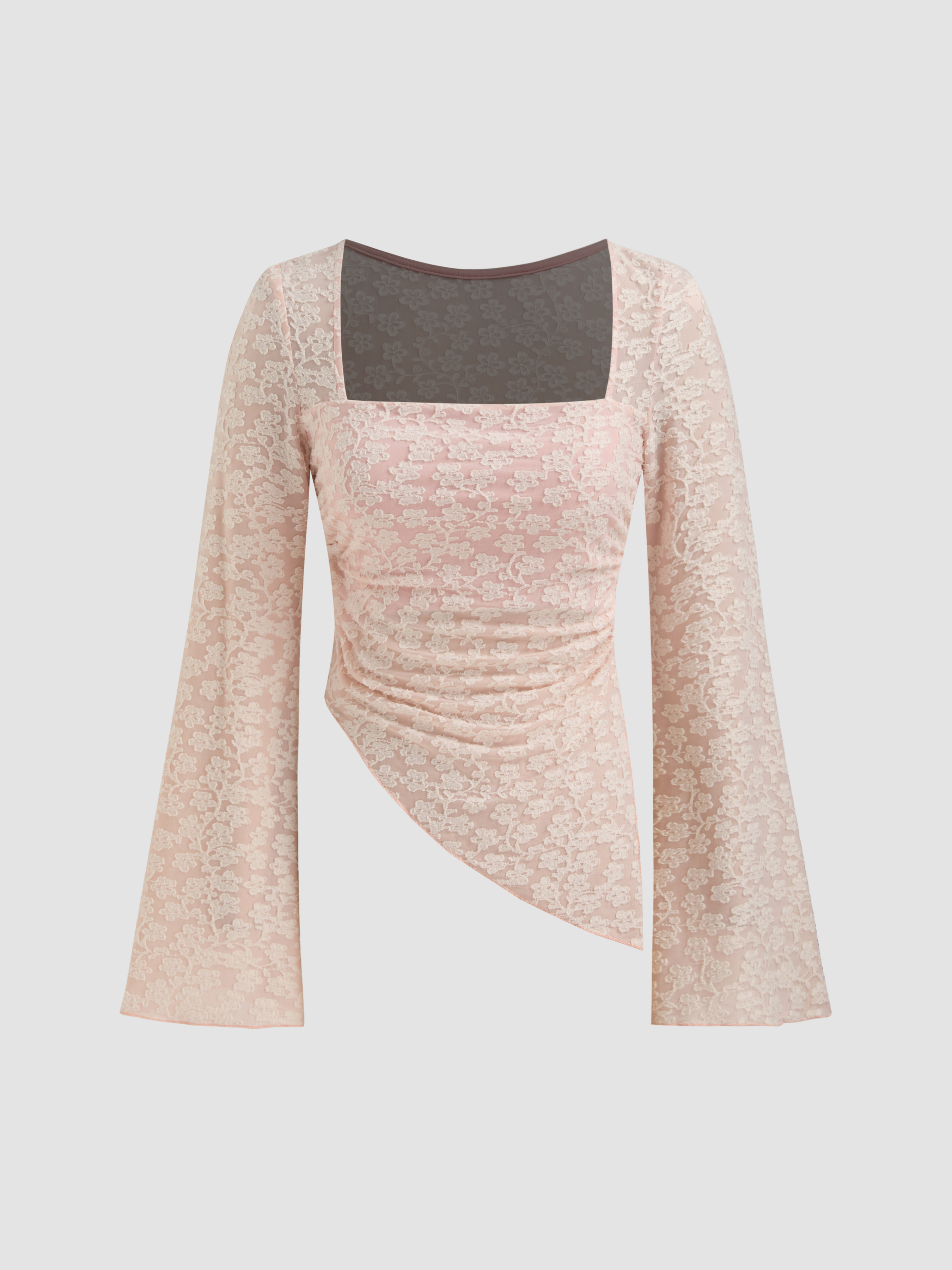 Floerns Women's Floral Print Square Neck Tank Top - Asymmetrical Hem Crop Top For Summer & Holidays - View #5