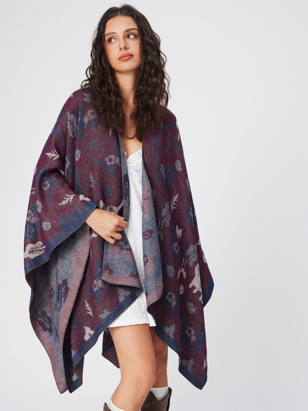 CAT & TREE WARM SHAWL