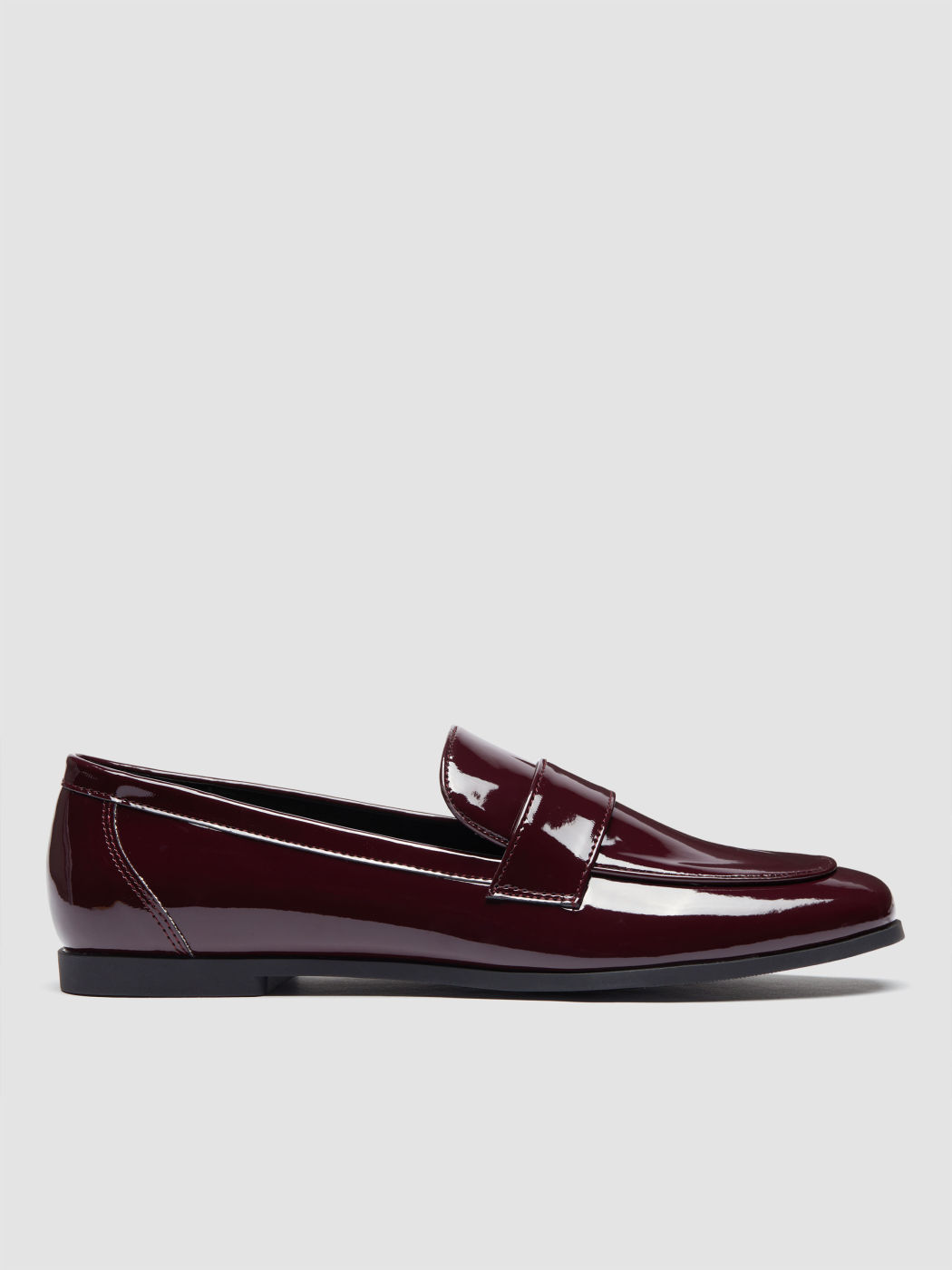 CLASSIC FAUX PATENT LEATHER LOAFERS