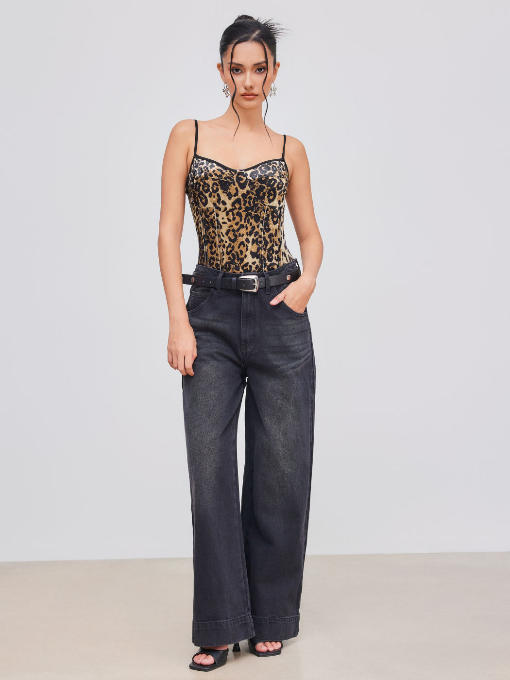 Velvet Sweetheart Leopard Bodysuit