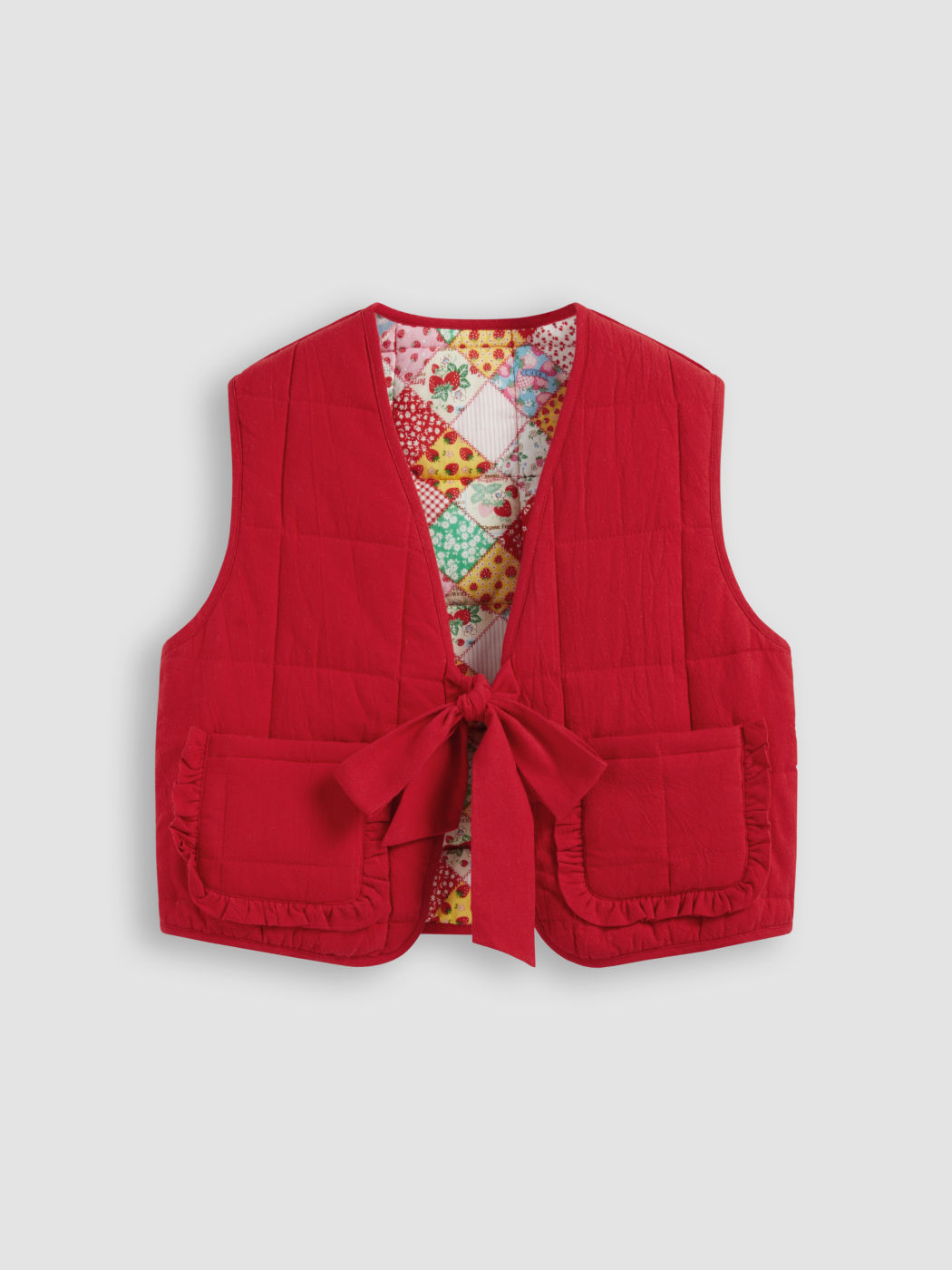 Reversible 100% Cotton V-Neck Printed Vest