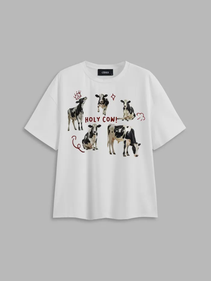 Cotton-blend Asymmetrical Neck Ruched Tee