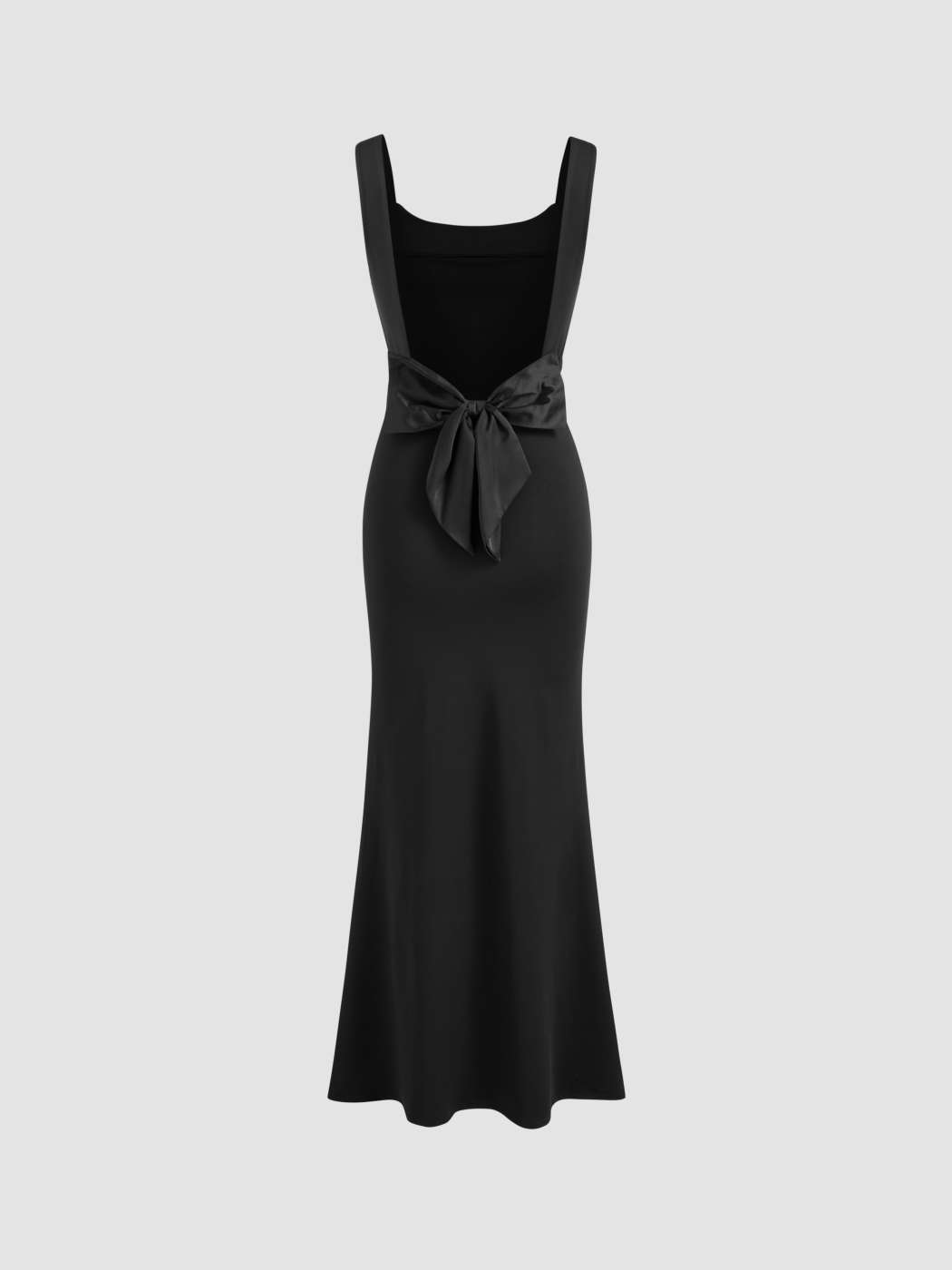 Bowknot Backless V Neck Evening Dresses