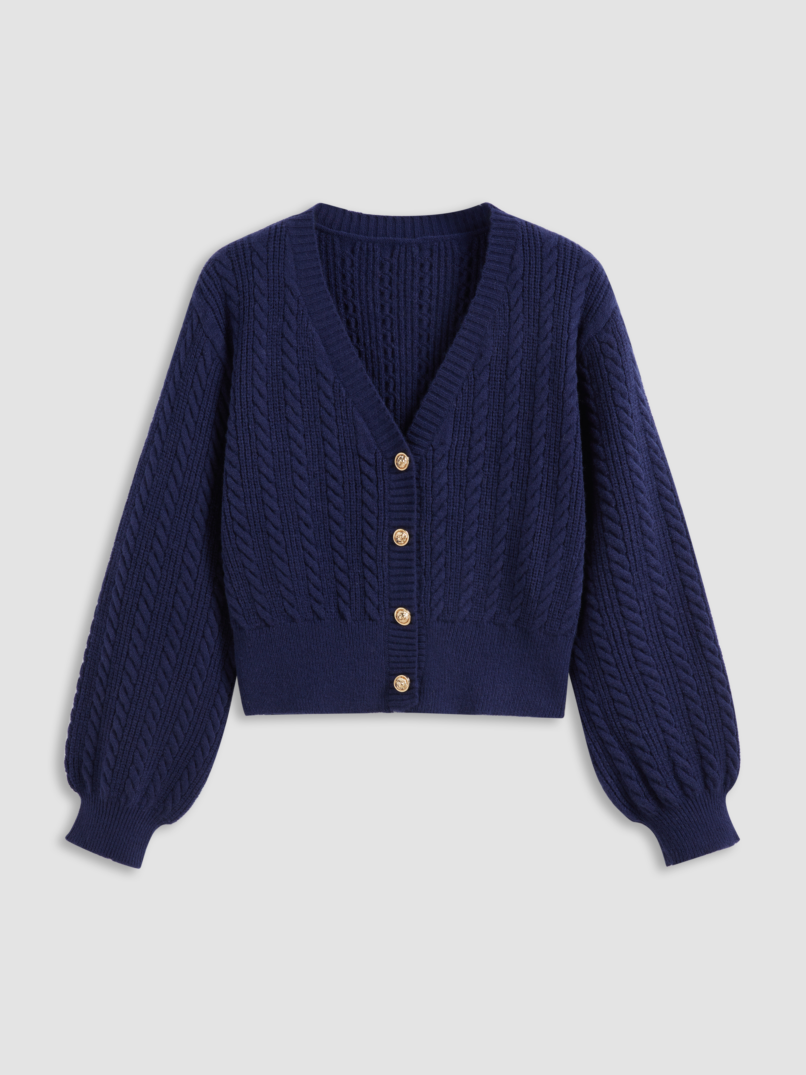 navy work cardigan