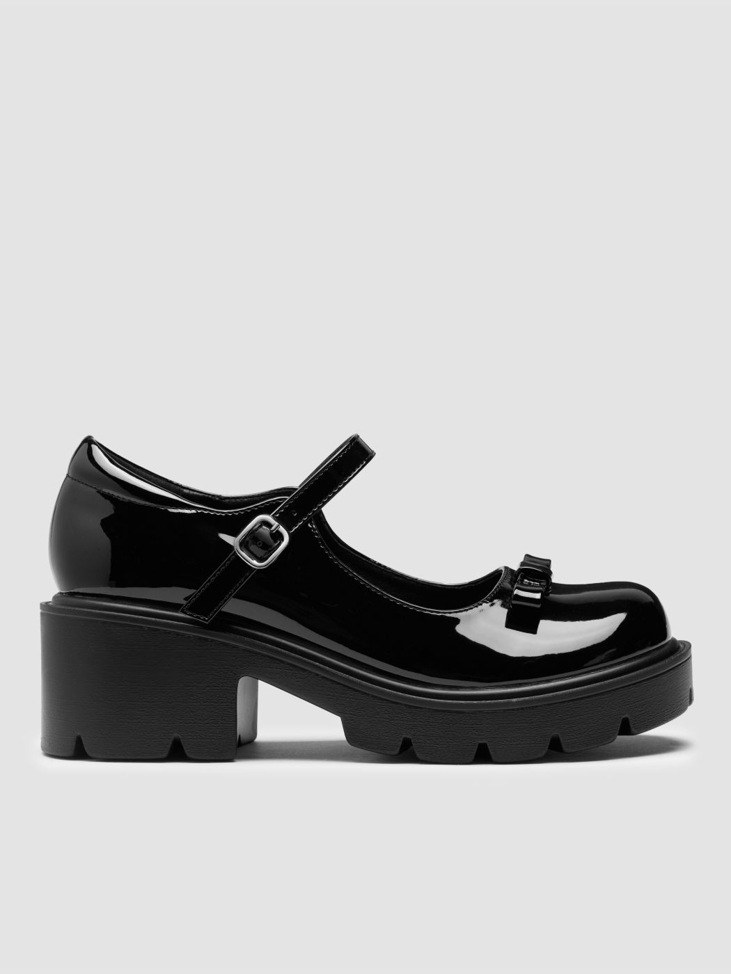 Schleifen Chunky Absatz Loafers