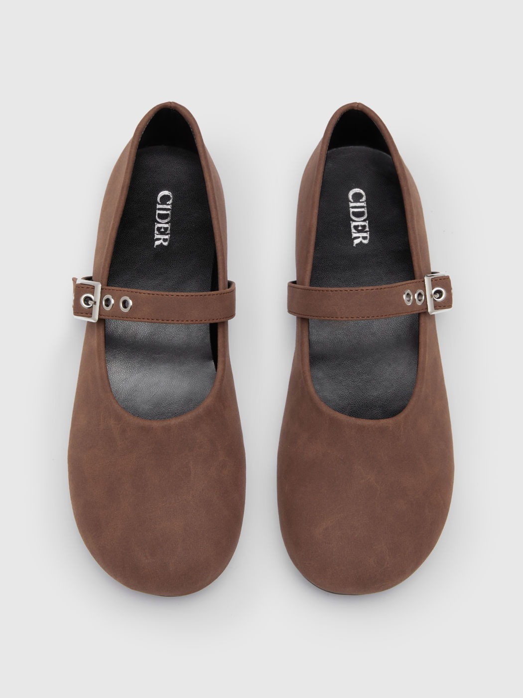 SUEDE MARY JANE FLATS