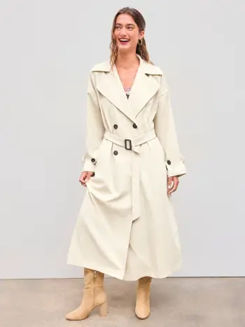 Oversized Trenchcoat mit Gürtel