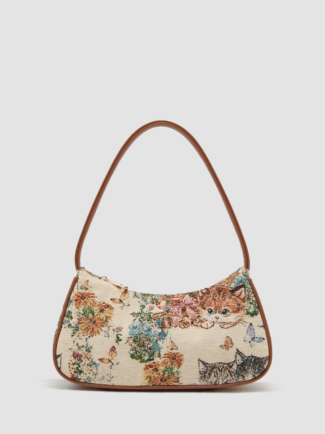 CAT & FLORAL SCHULTERTASCHE