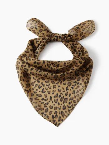 Leopardenmuster Kopftuch