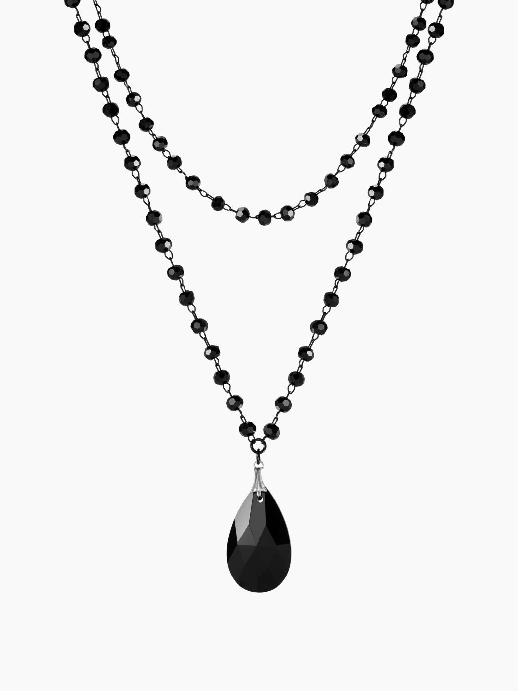 WATERDROP LAYERED PENDANT NECKLACE