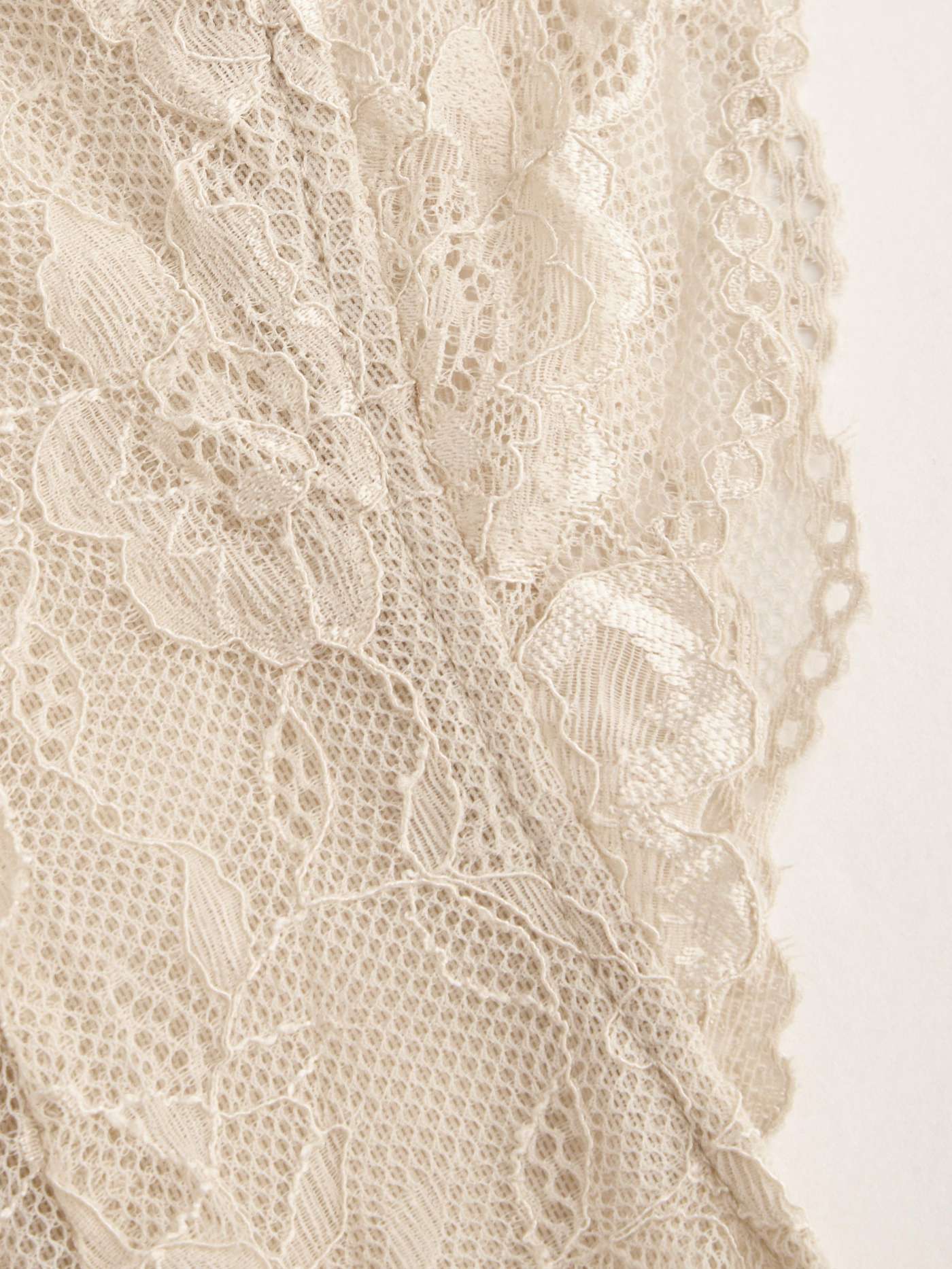 Lace Round Neckline Solid Cut Out See-through Bodysuit