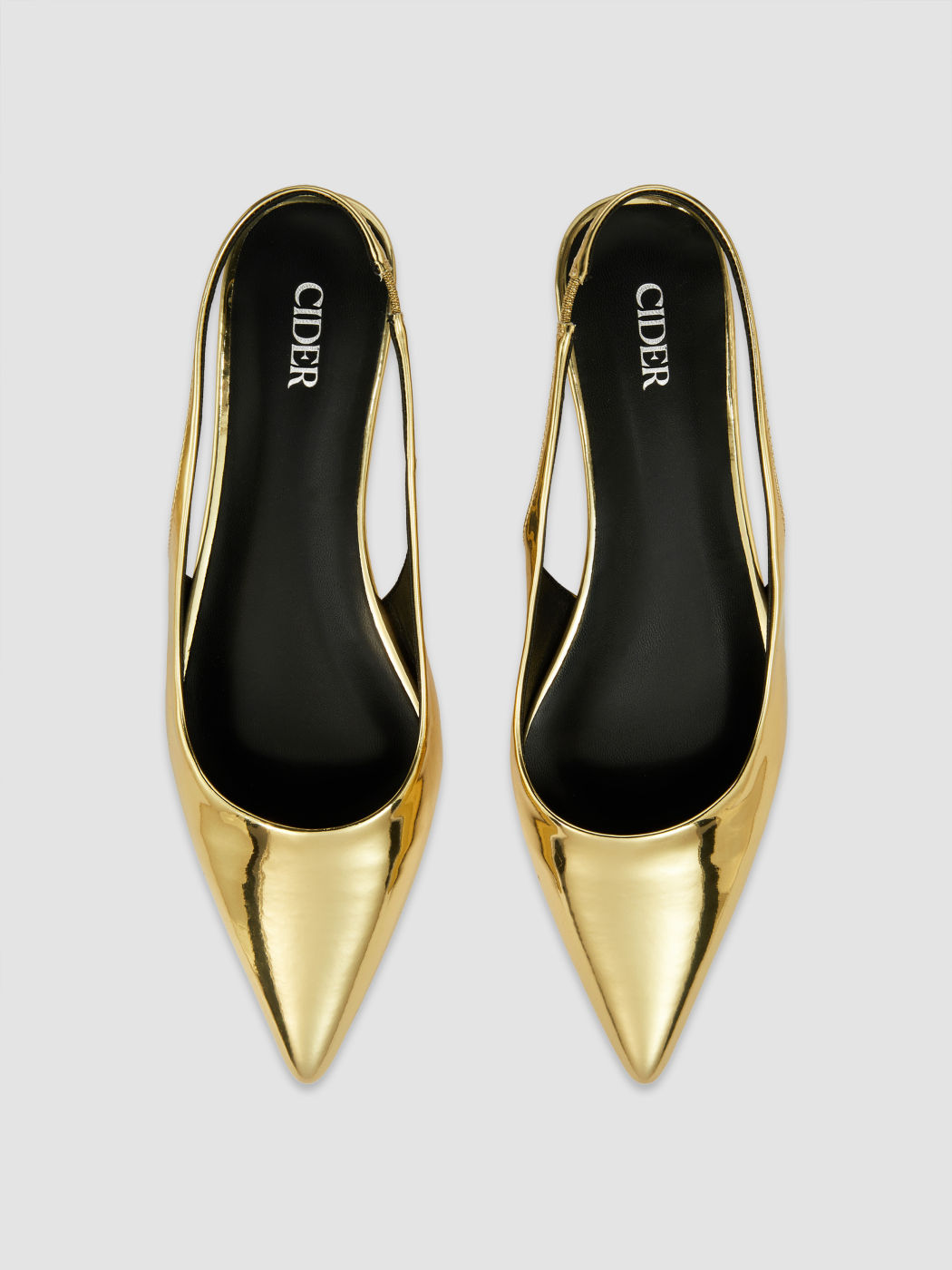 POINTED TOE SLINGBACK FLATS