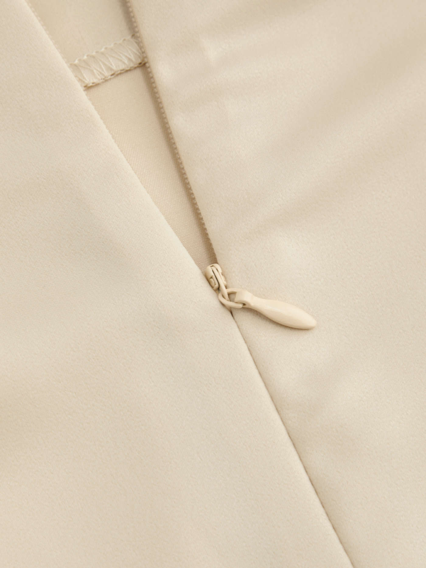 Satin Stand Collar Solid Knotted Long Sleeve Blouse