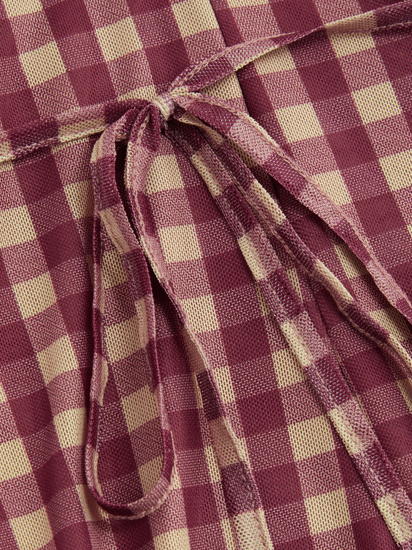 Woven V-neck Check Mini Dress Curve & Plus For School