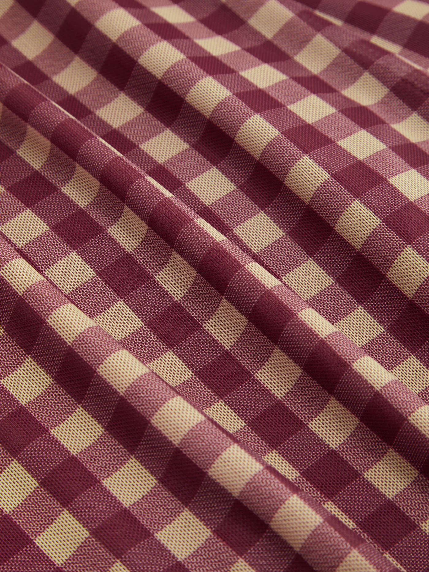 V-neck Check Mini Dress Curve & Plus
