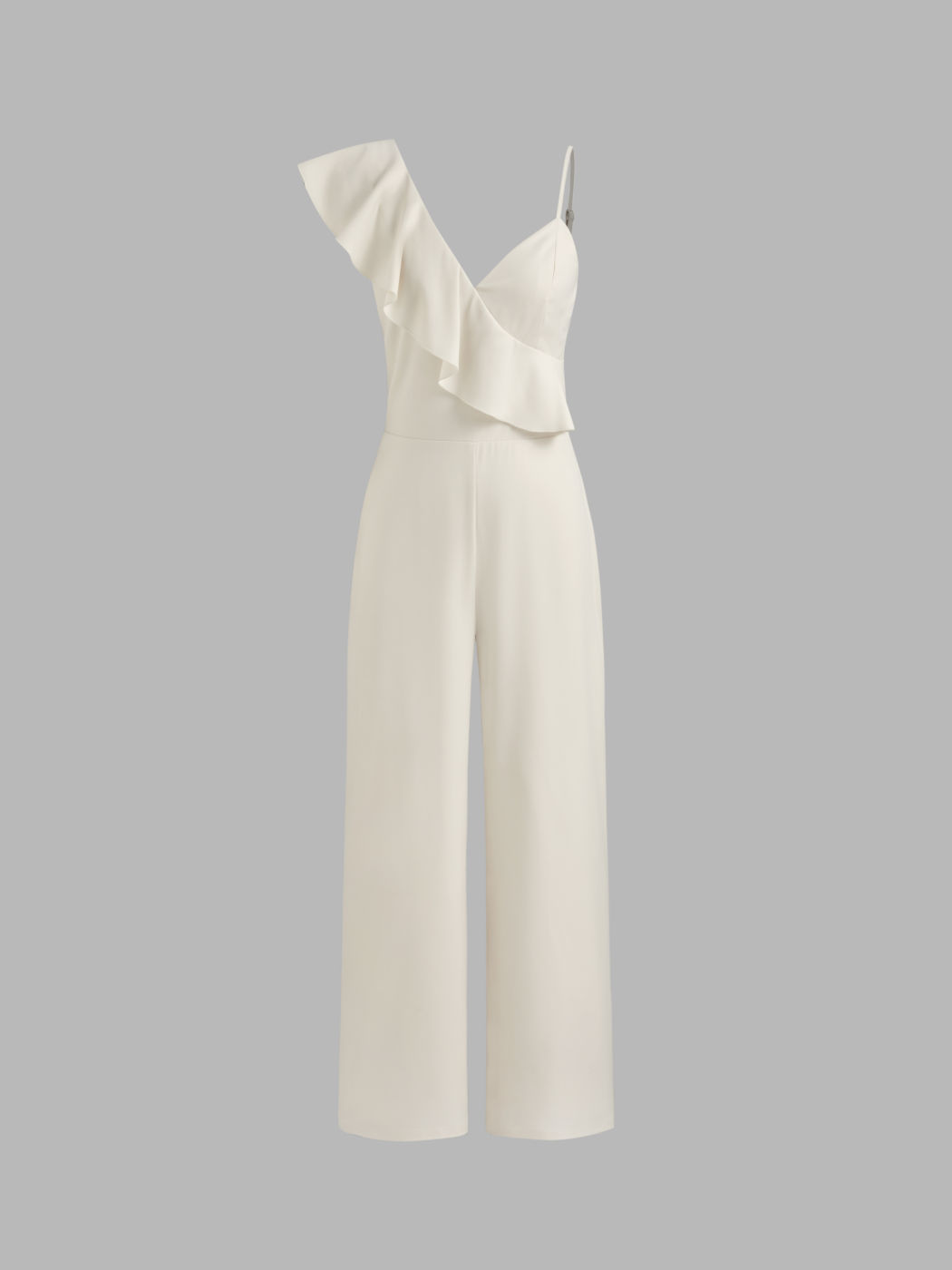 Asymmetrischer Rüschen-Saum Jumpsuit