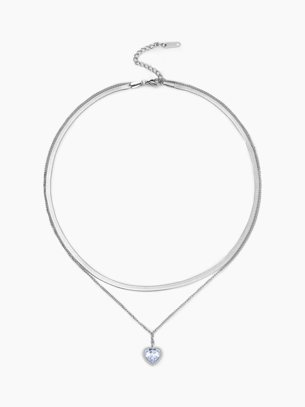 HEART LAYERED PENDANT NECKLACE