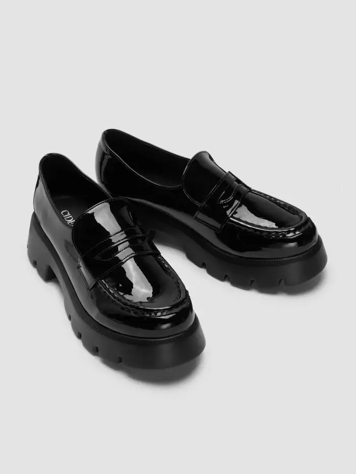 Monki Vegan Loafers Loafer Shoes Monki June Chunky Faux Leather