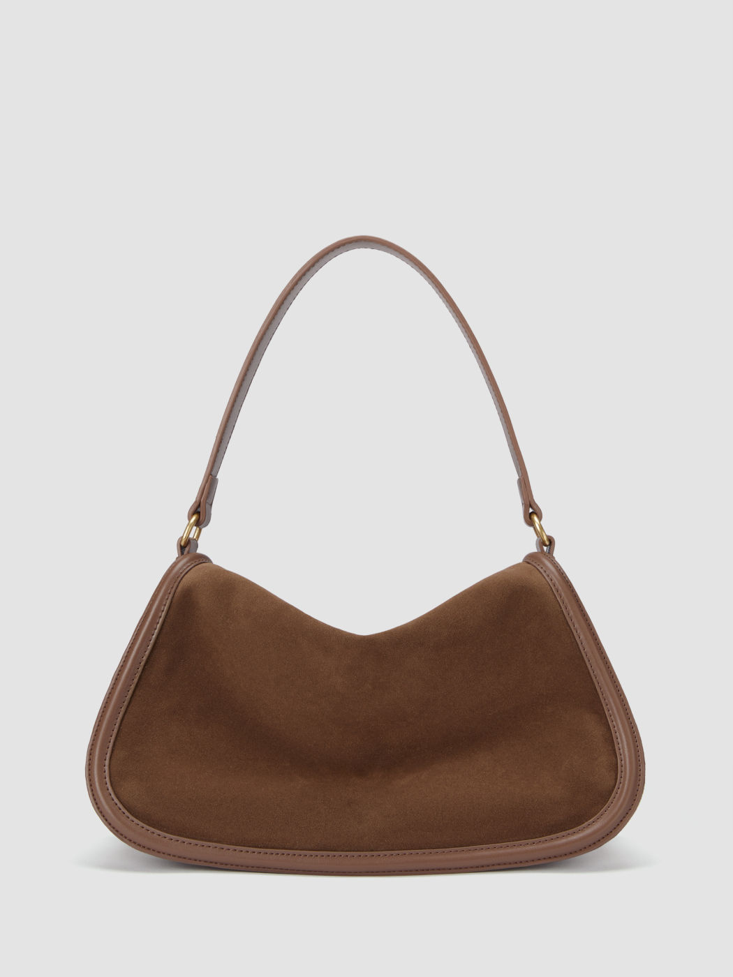 Bolso cruzado con solapa de ante