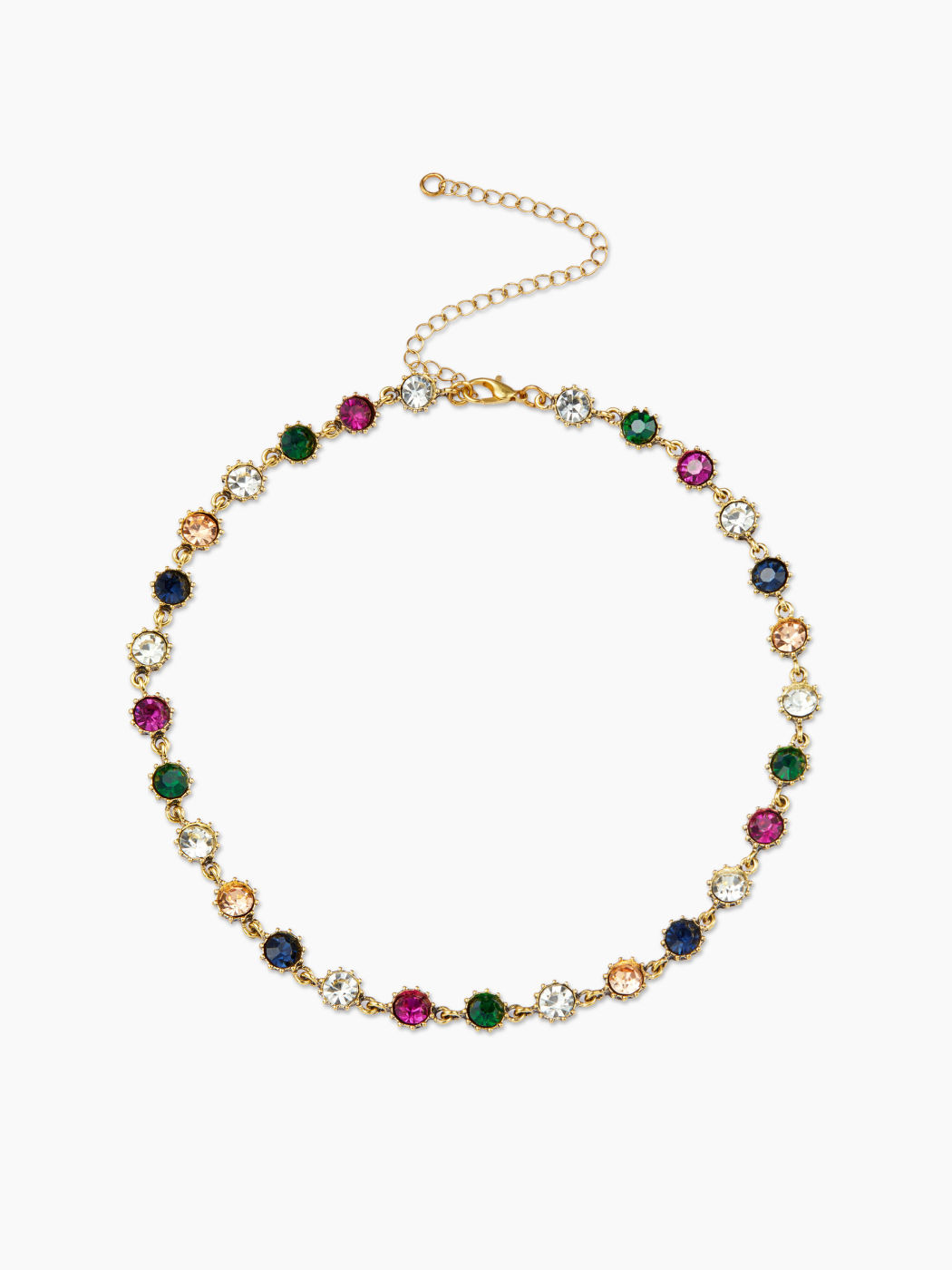 RHINESTONE CHAIN NECKLACE