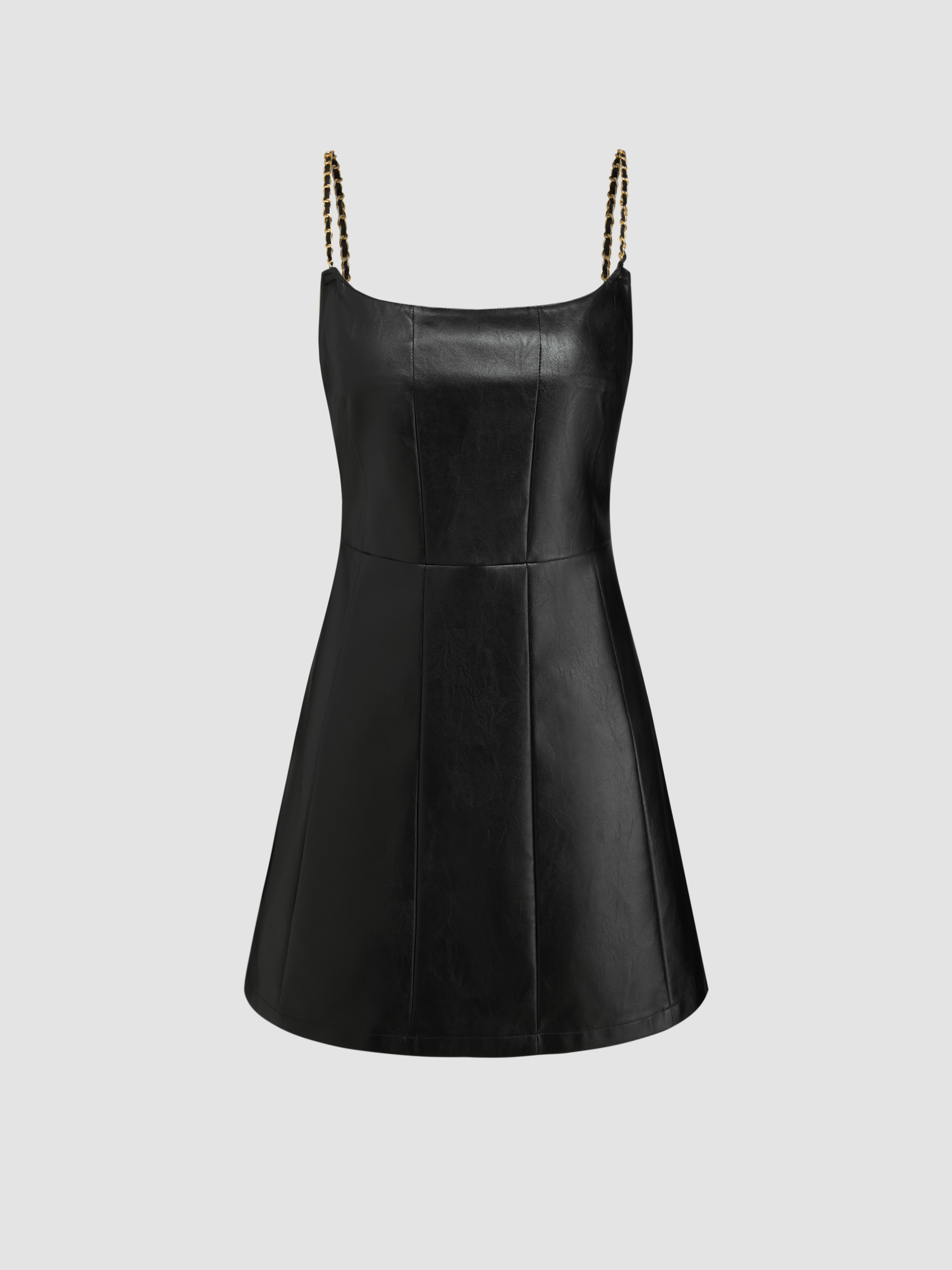 Faux Leather Faux Leather Sweetheart Neckline Solid Ruffle