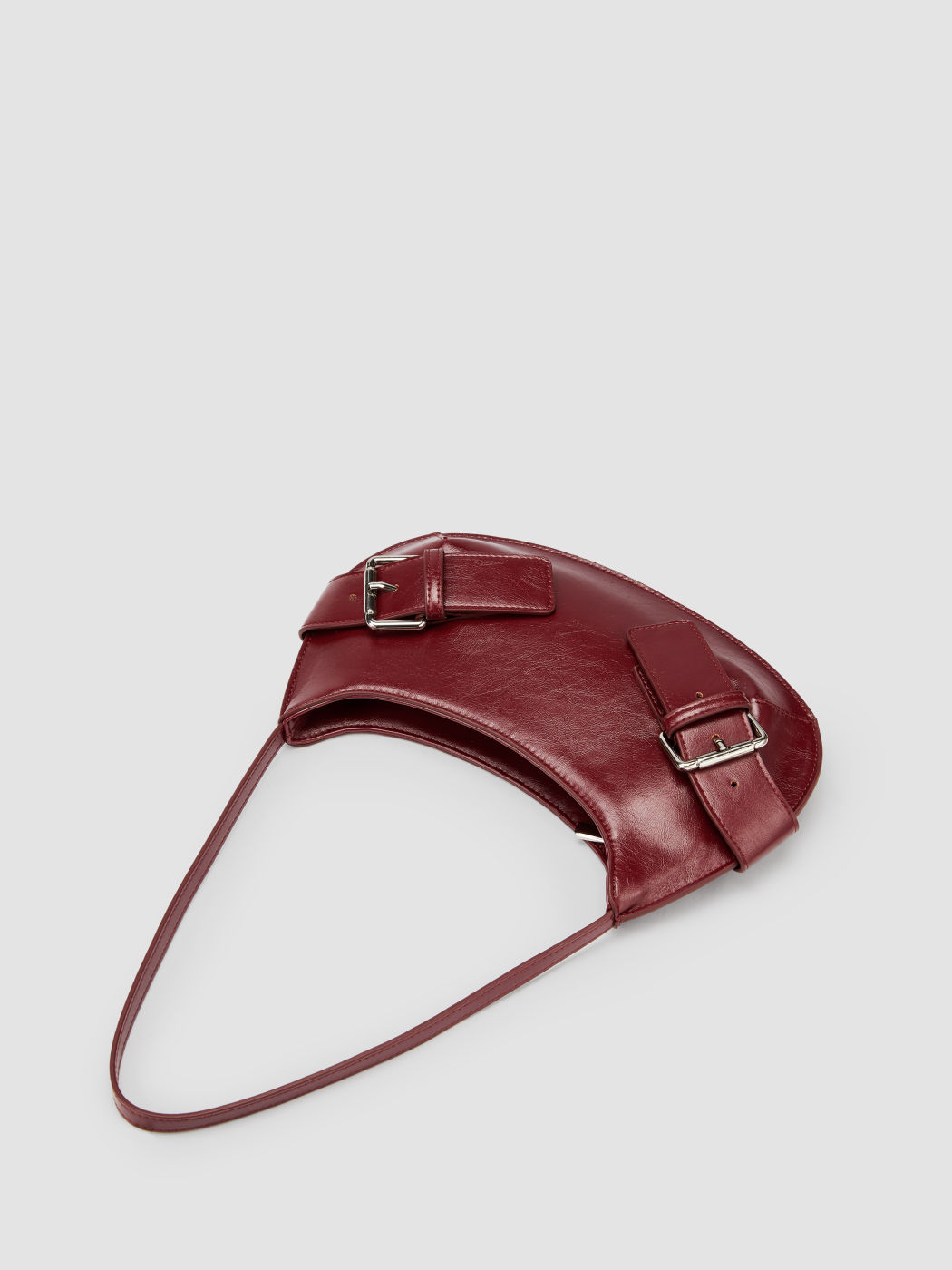 DOUBLE BUCKLE SHOULDER BAG