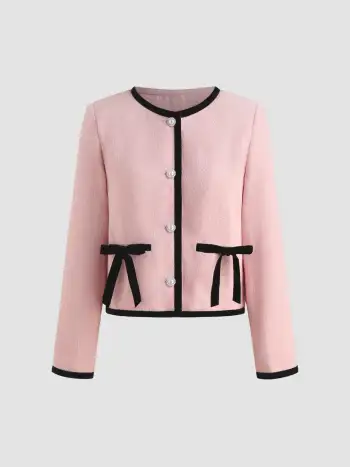 Stand Collar Ruched Long Sleeve Tee