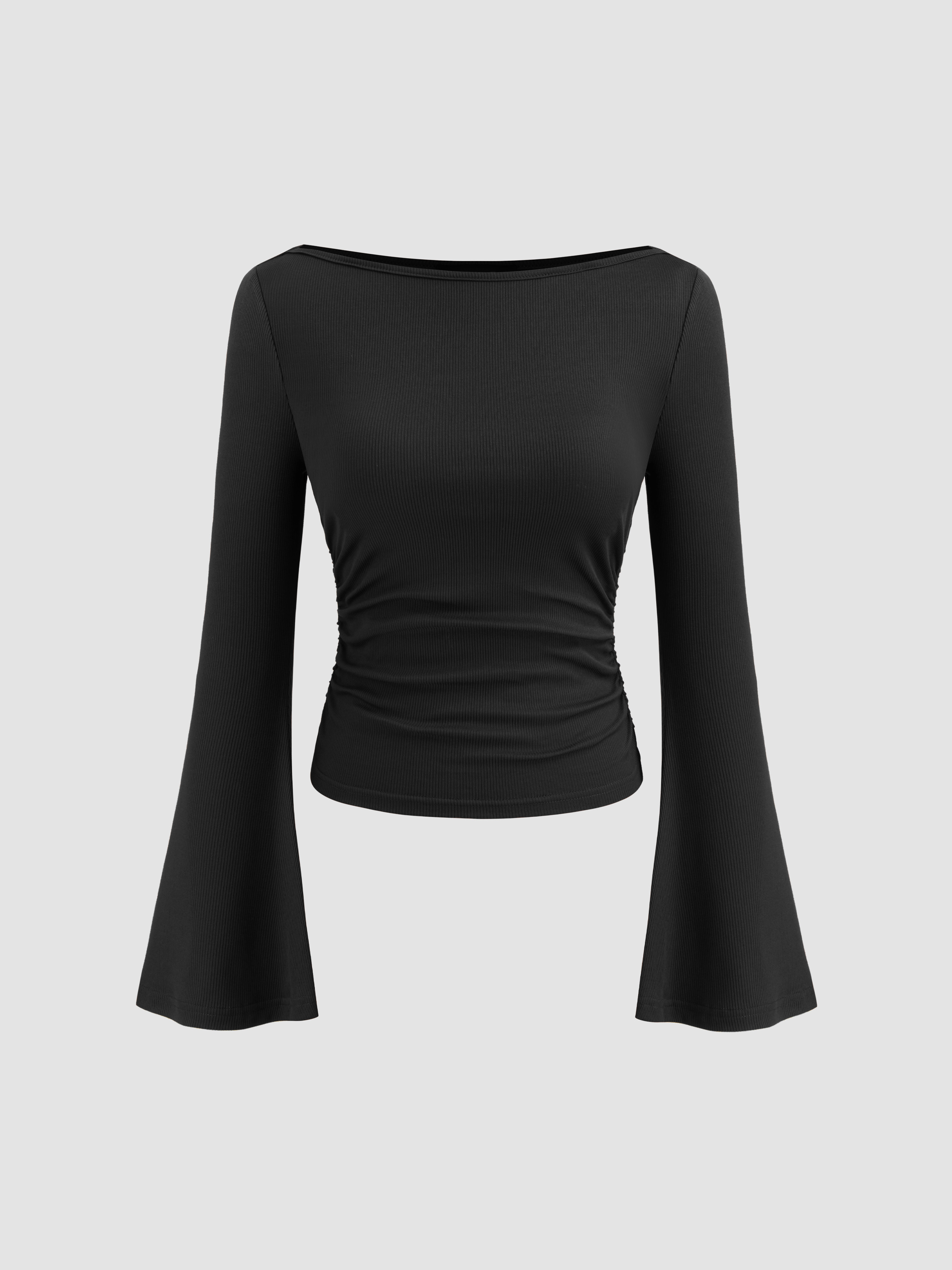 【BOHEMSEO】ESSENTIAL BOAT NECK LONG SLEEVE [関税・送料込み] Sage Boat Neckline Long Sleeve Top | Rad & Co.
