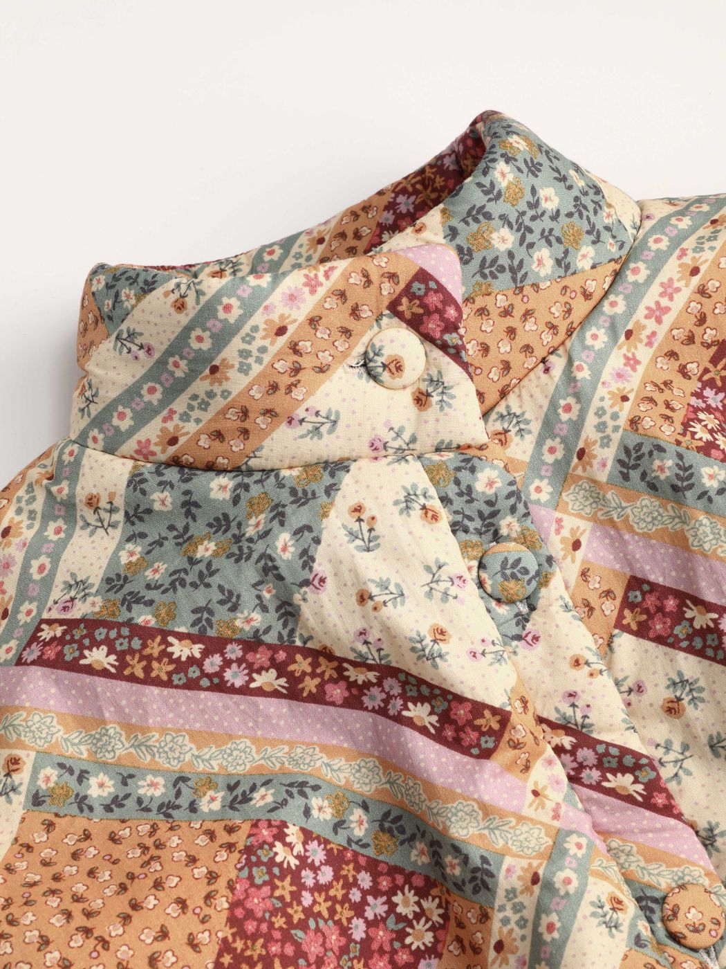 Floral Patchwork Fleece Jacket