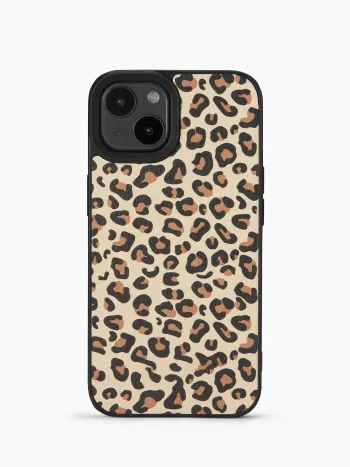 Coque de téléphone imprimé léopard