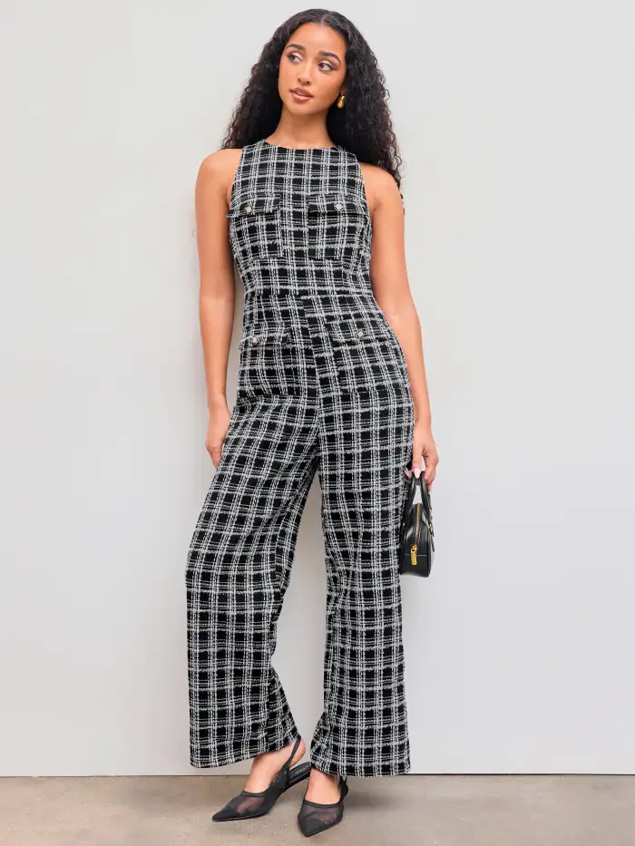 Mid Waist Solid Pocket Straight Leg Trousers With Belt