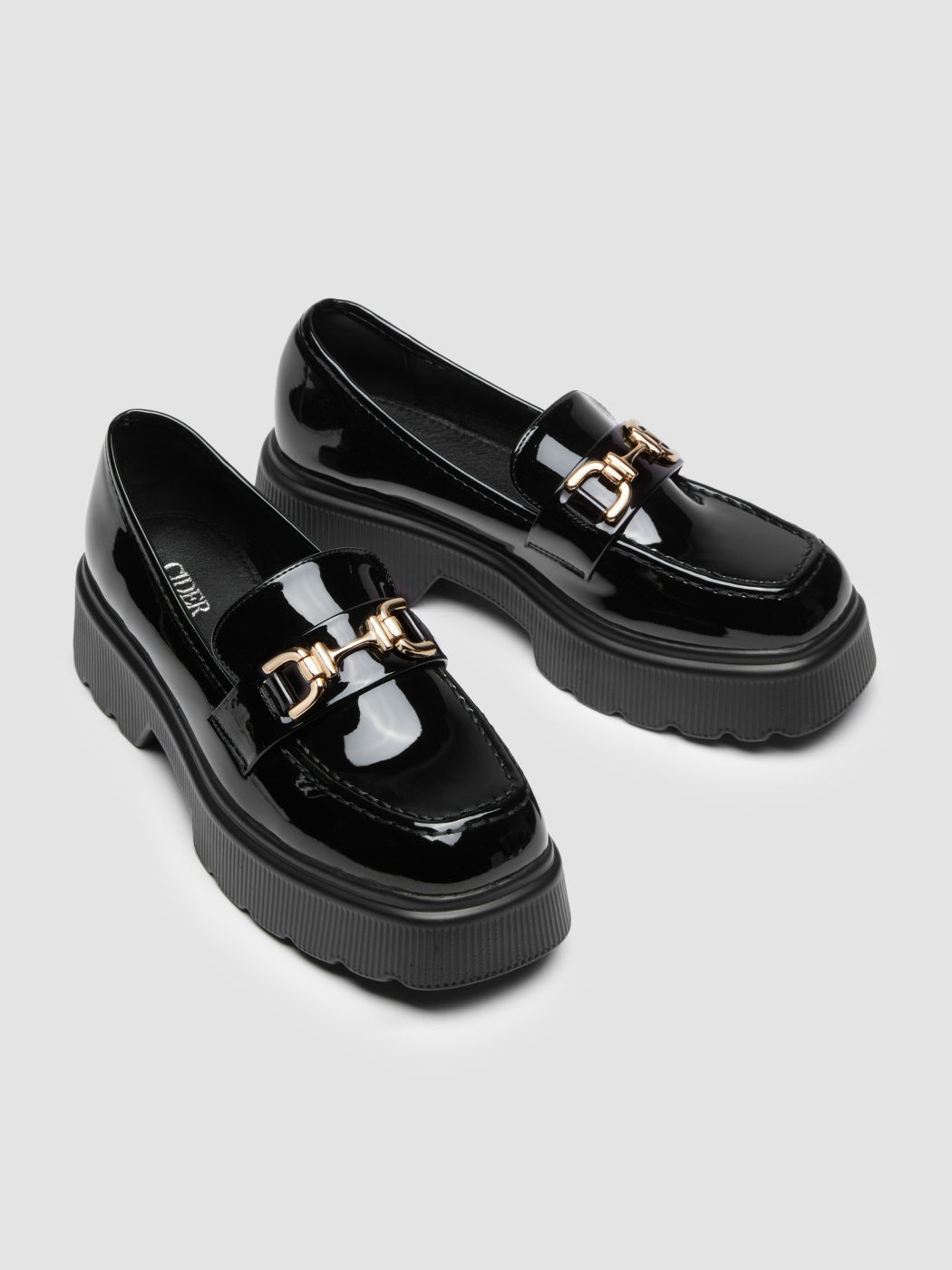Schnallen Chunky Absatz Loafer