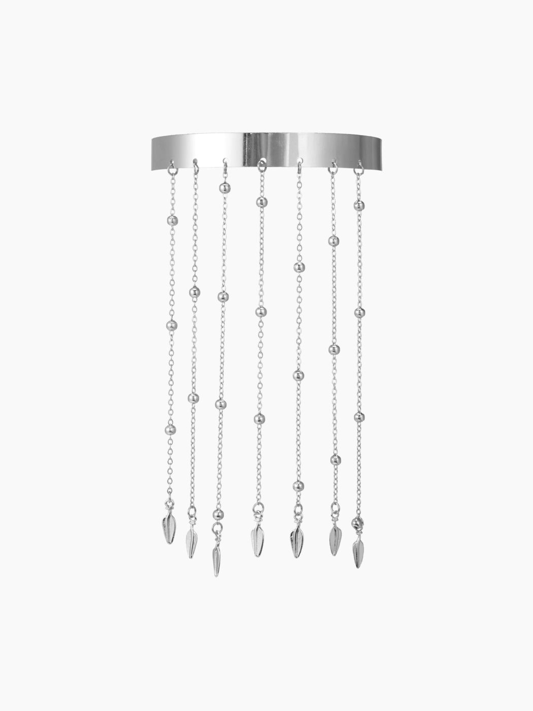 BRACCIALE CON CATENA A FOGLIE E NAPPE
