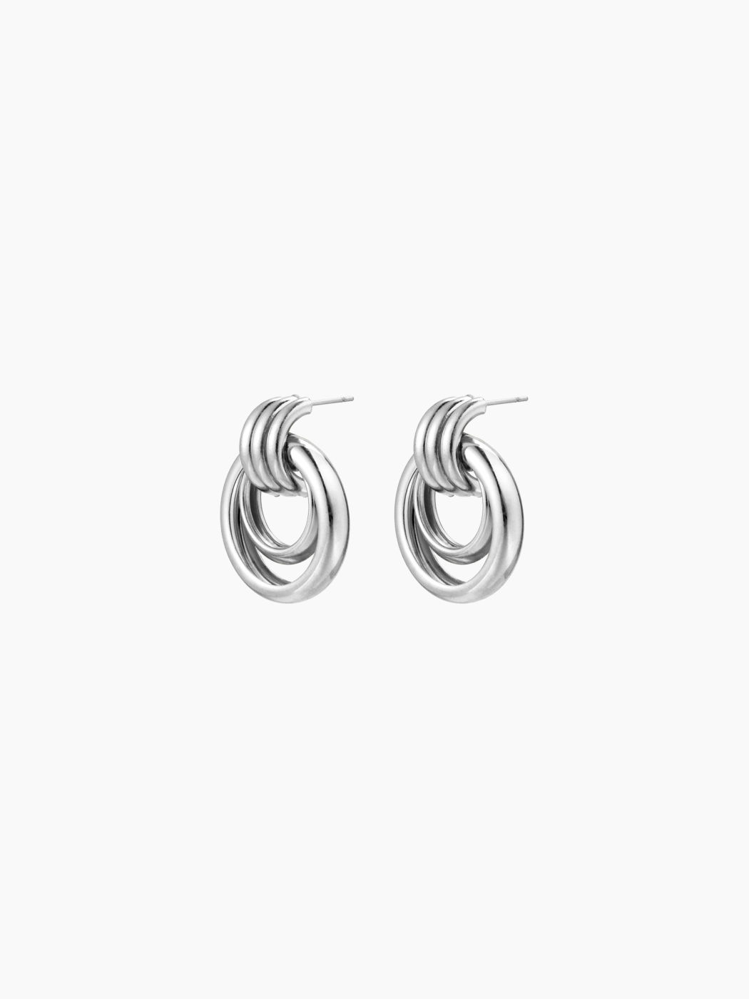 DOUBLE KNOT HOOP EARRINGS