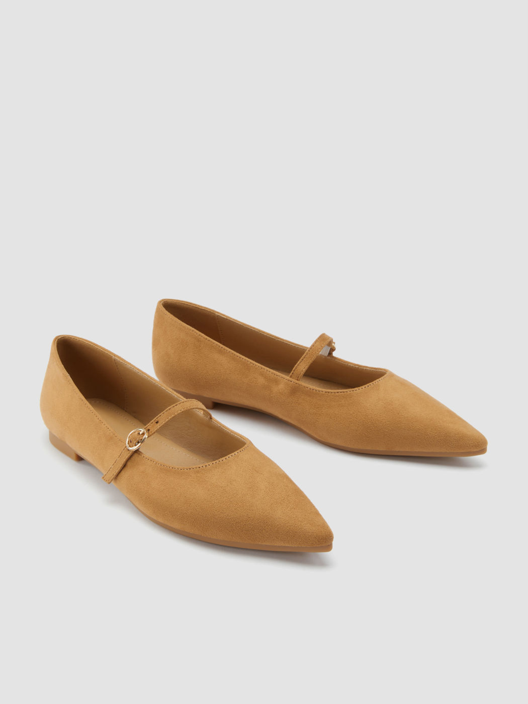 POINT TOE SUEDE FLATS