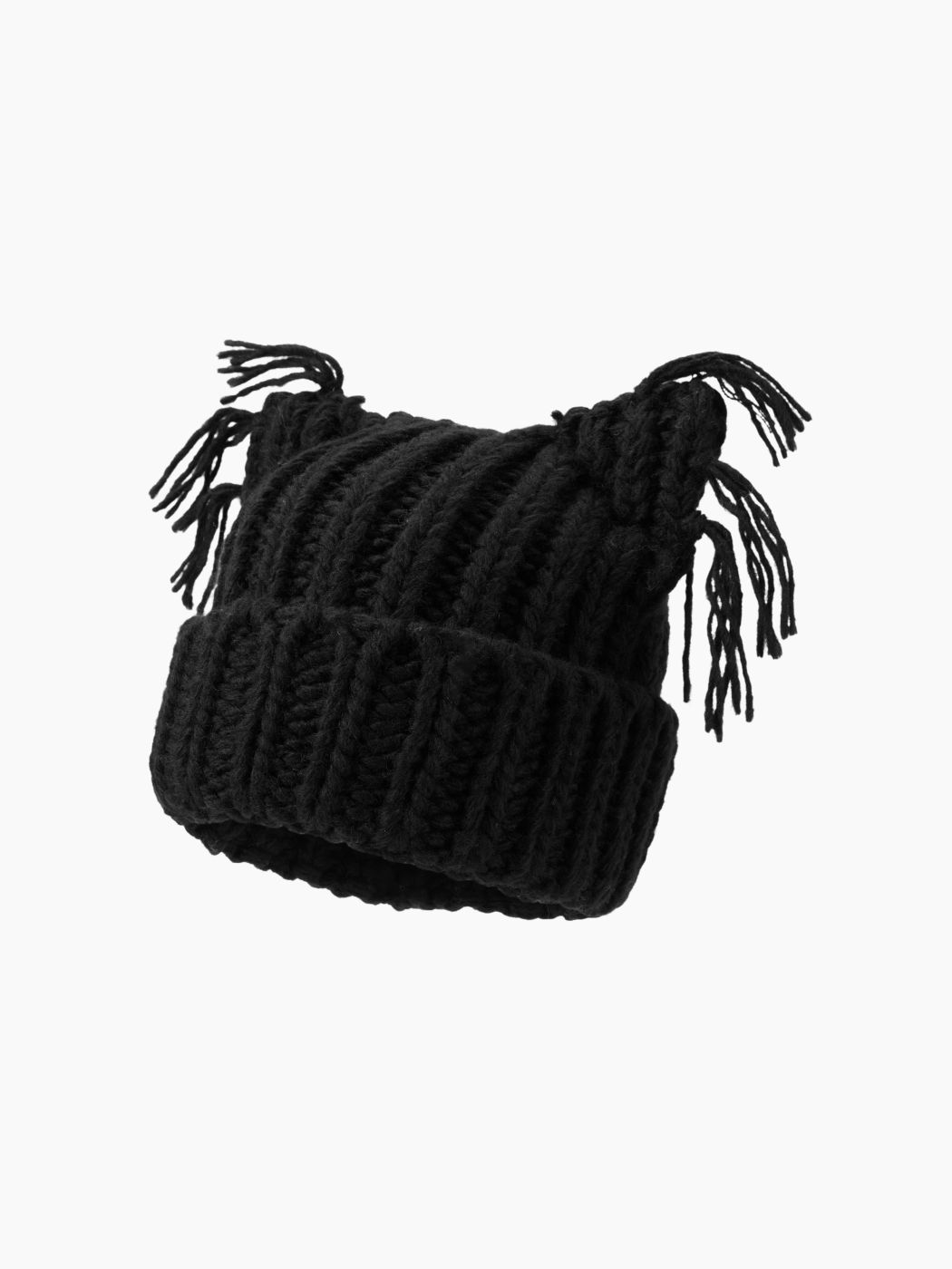 CAT EAR KNITTED BEANIE HAT