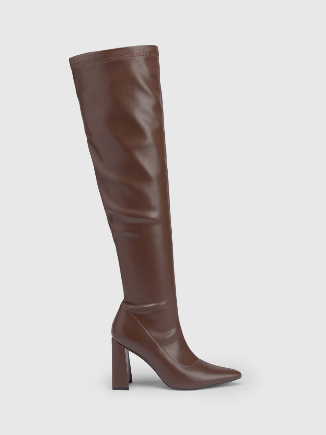 Botas altas hasta la rodilla con tacón grueso elástico