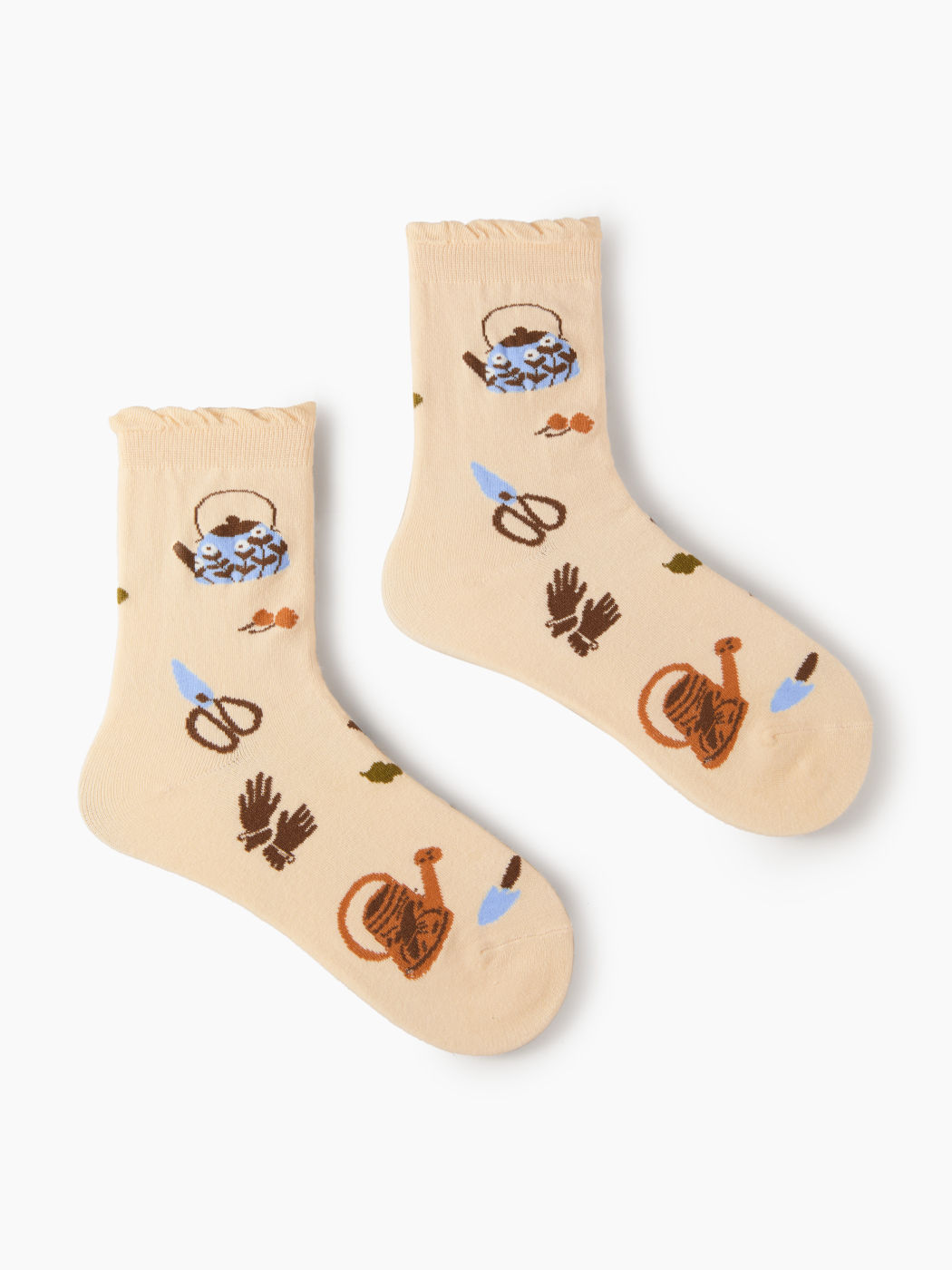 KETTLE RUFFLE CREW SOCKS