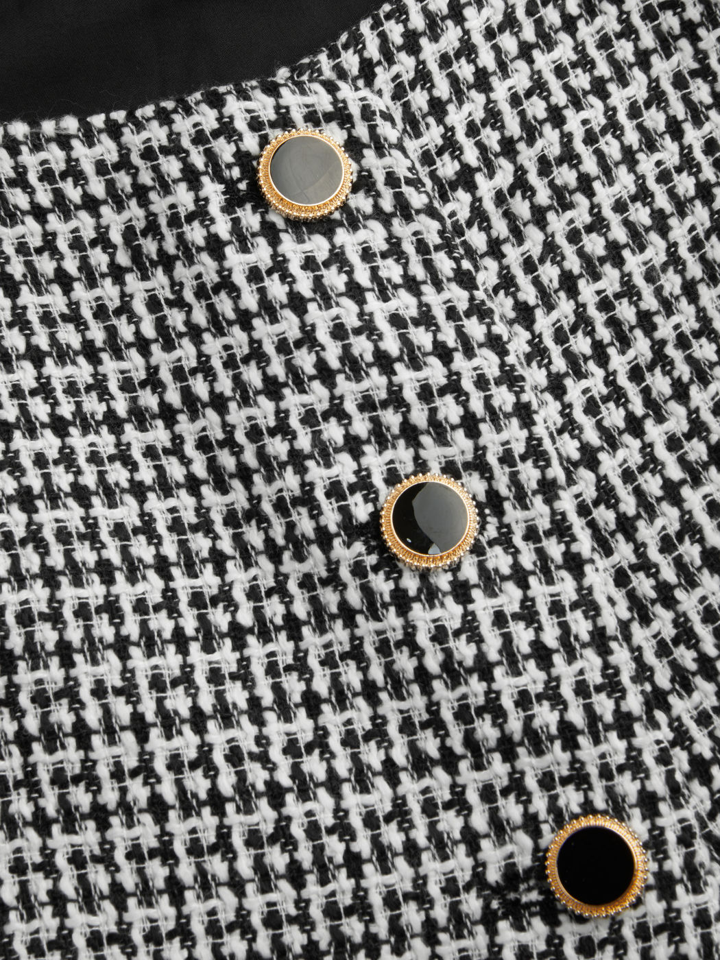 Tweed Square Neck Check Waistcoat