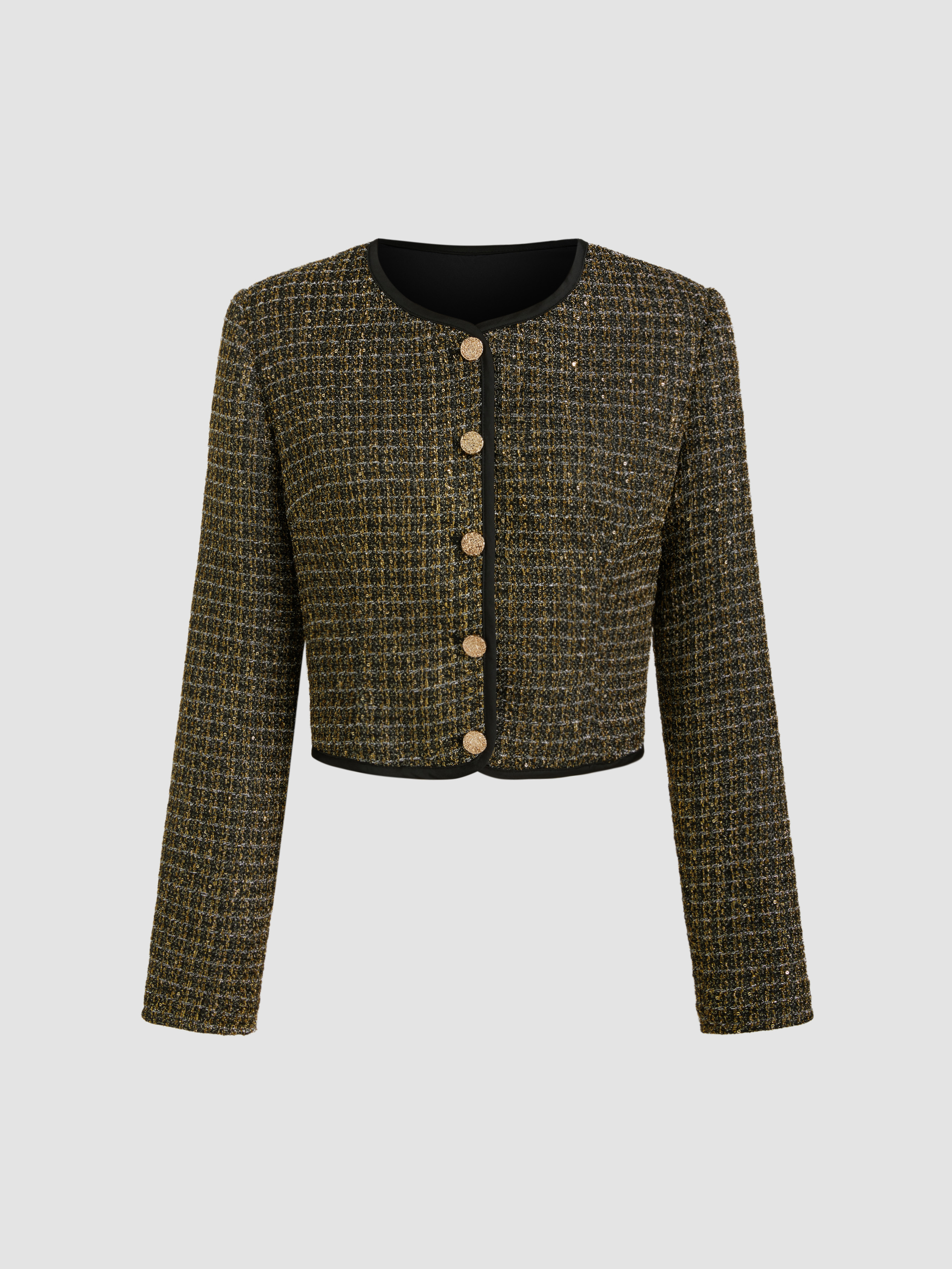 アウターその他 KIRSH Cropped tweed jacket KA black FKPWCJA502M Jason Wu Tweed Cropped Jacket | Saks Fifth Avenue