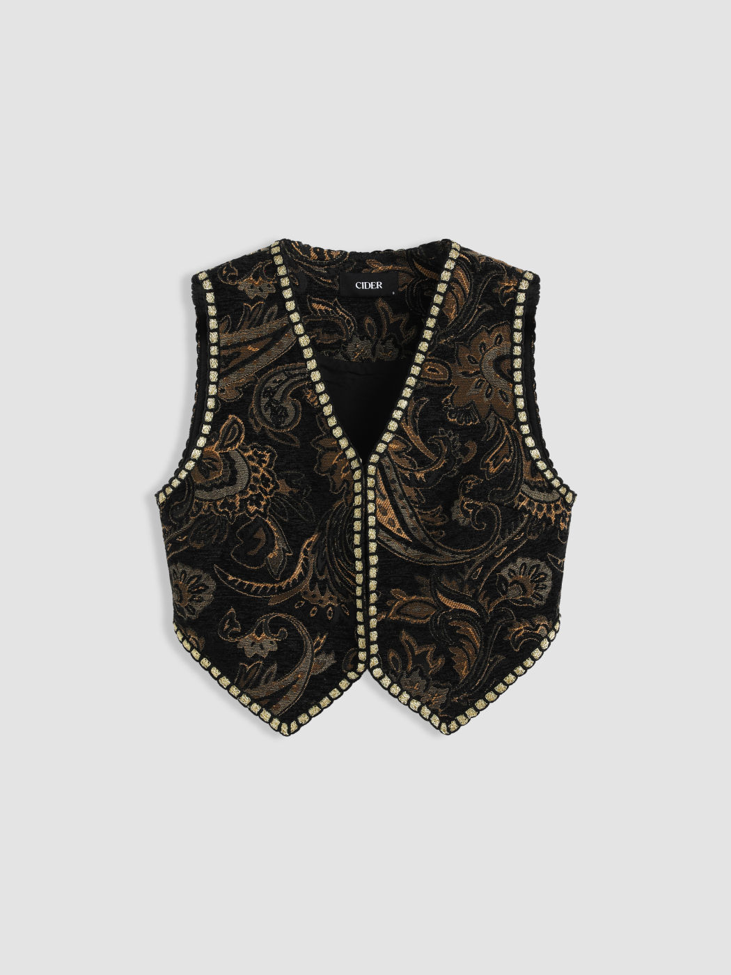 Tribal Suede V-Neck Vest